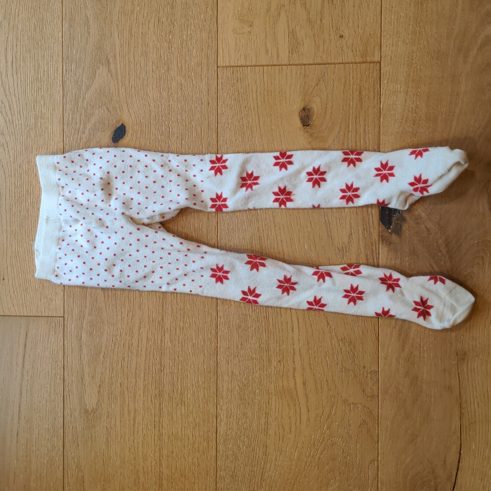 Hanna Andersson ruffled holiday tights